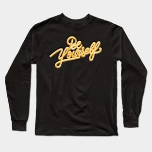 Be yourself 3D gold 6 Long Sleeve T-Shirt